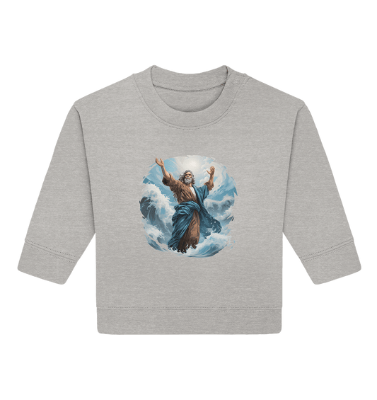 Moses – Glaube, der das Meer teilt | Christliche Kleidung - Baby Organic Sweatshirt