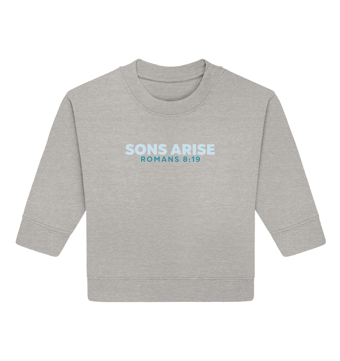 Sons Arise - Söhne Gottes - Baby Organic Sweatshirt - GfoitMa - Heather Grey / 6-12M