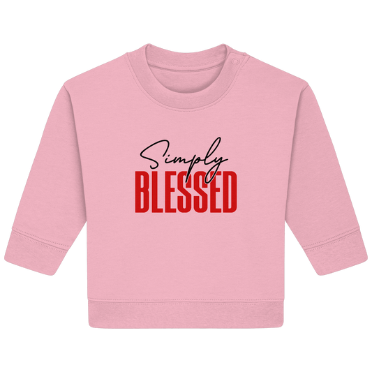 Simply Blessed | Christliches Design mit klarer Botschaft - Baby Organic Sweatshirt