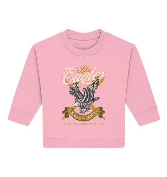 Sie werden fliegen wie Adler – Jesaja 40:31 - Baby Organic Sweatshirt