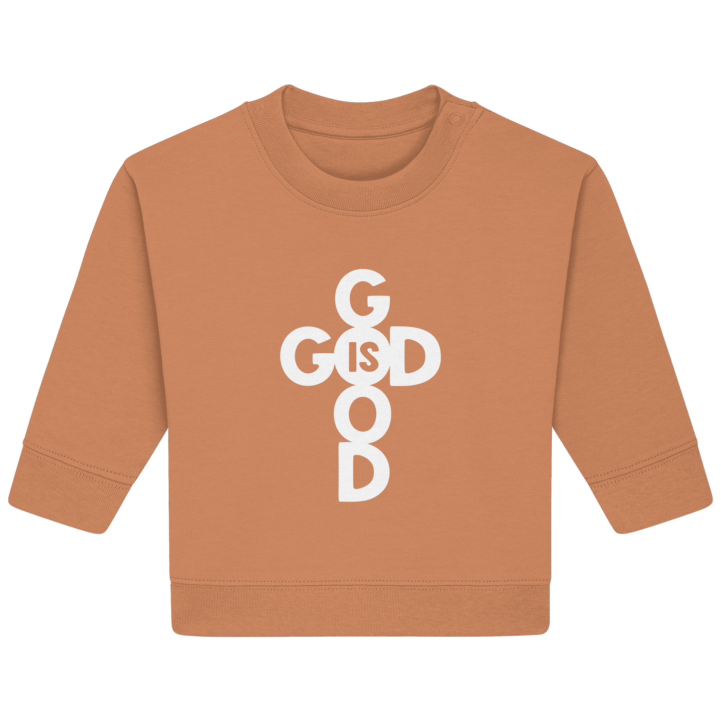 God is Good | Christliche Kleidung & Geschenke im Kreuz-Design - Baby Organic Sweatshirt