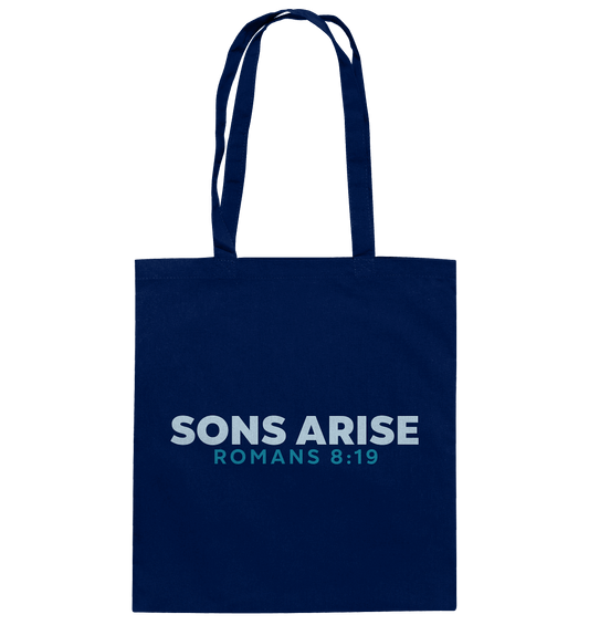 Sons Arise - Söhne Gottes - Baumwolltasche - GfoitMa - French Navy / ca. 38x42