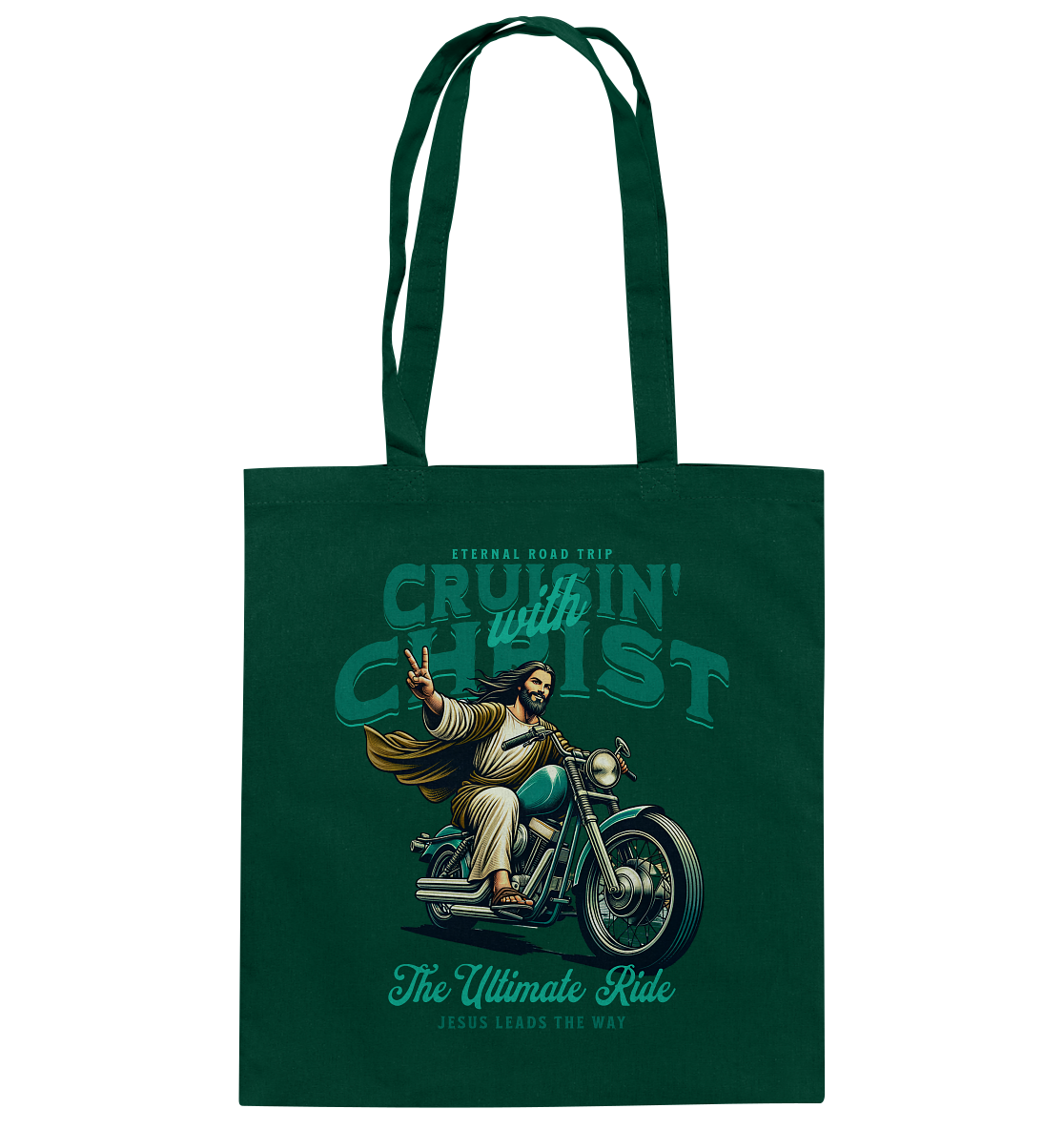 Eternal Road Trip – Cruisin' with Christ - Baumwolltasche