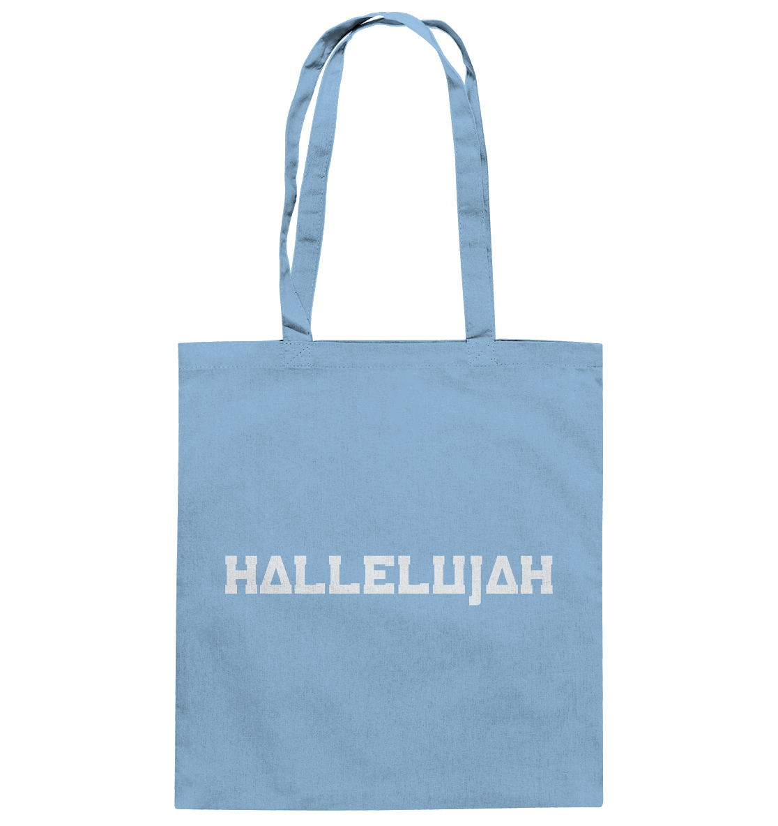 Hallelujah - Baumwolltasche - GfoitMa - Sky Blue / ca. 38x42