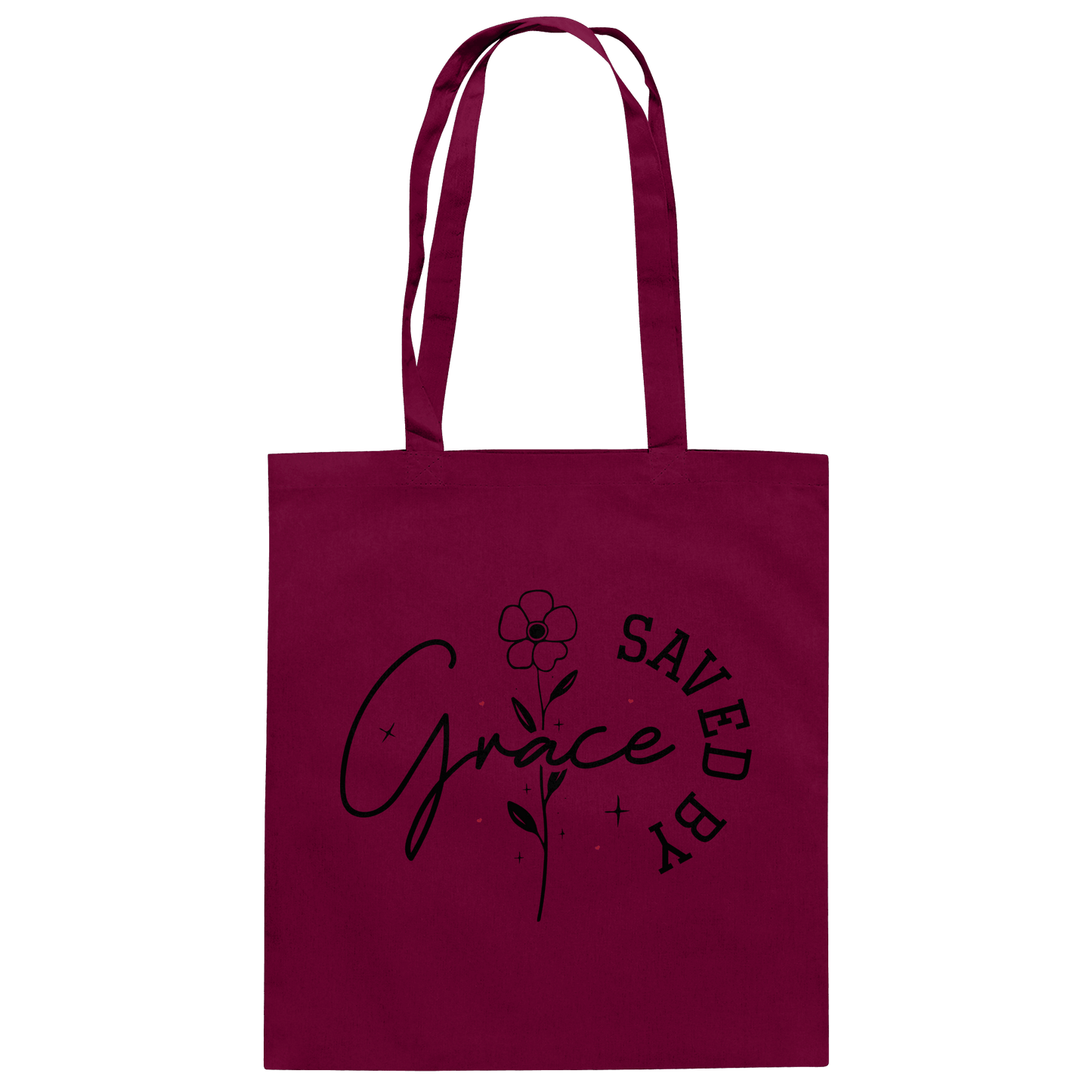 Saved by Grace – ein schlichtes Design mit tiefer Botschaft - Baumwolltasche