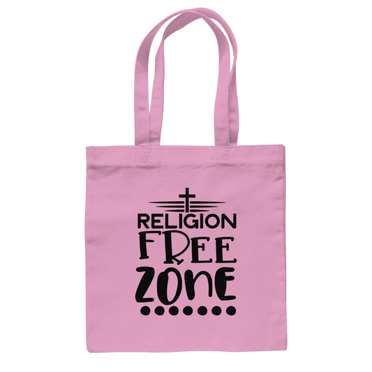 Religion Free Zone | Christliche Kleidung & Geschenke mit Botschaft - Baumwolltasche