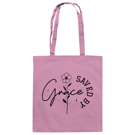 Saved by Grace – ein schlichtes Design mit tiefer Botschaft - Baumwolltasche