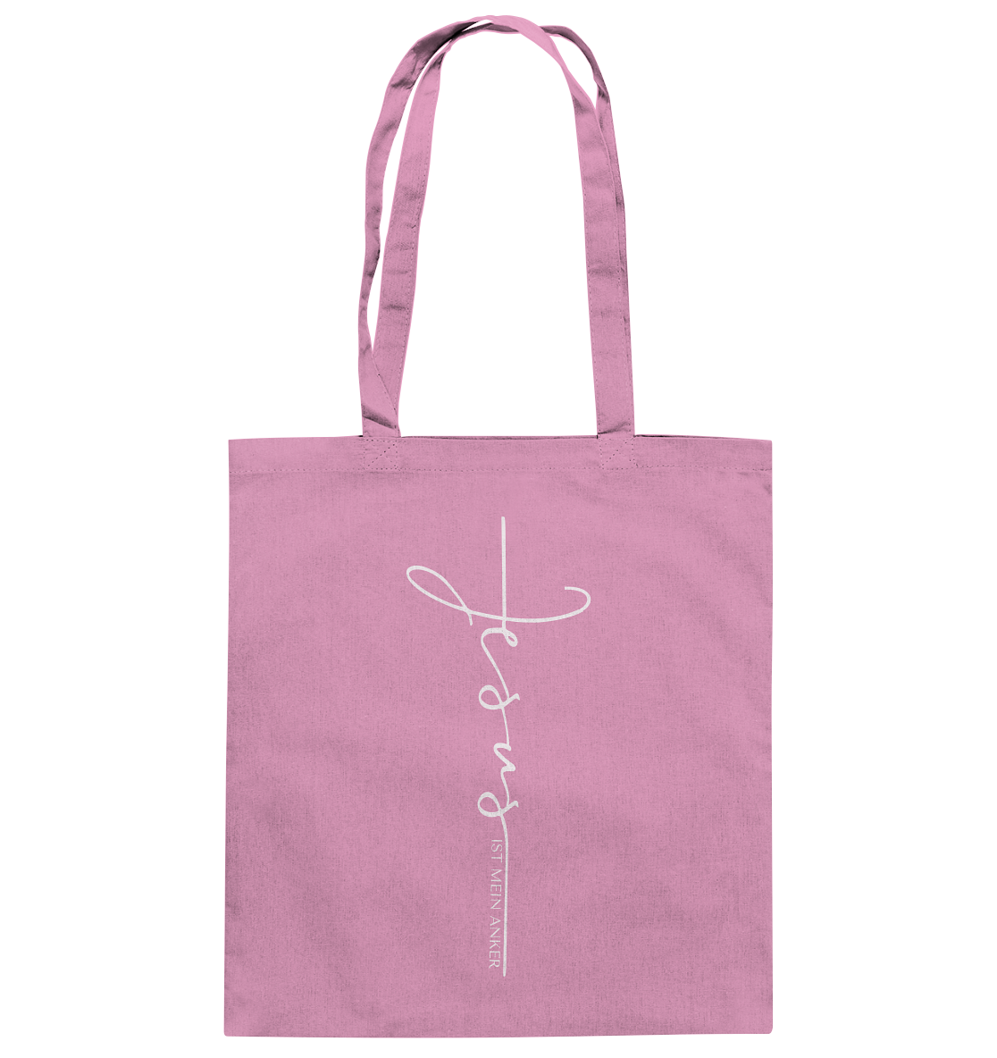 Jesus ist mein Anker - Baumwolltasche - GfoitMa - Classic Pink / ca. 38x42