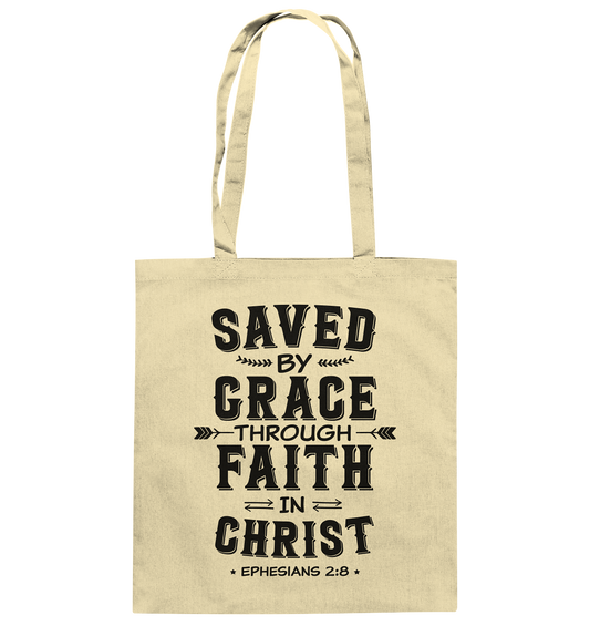Saved by Grace through Faith in Christ - cotton bag