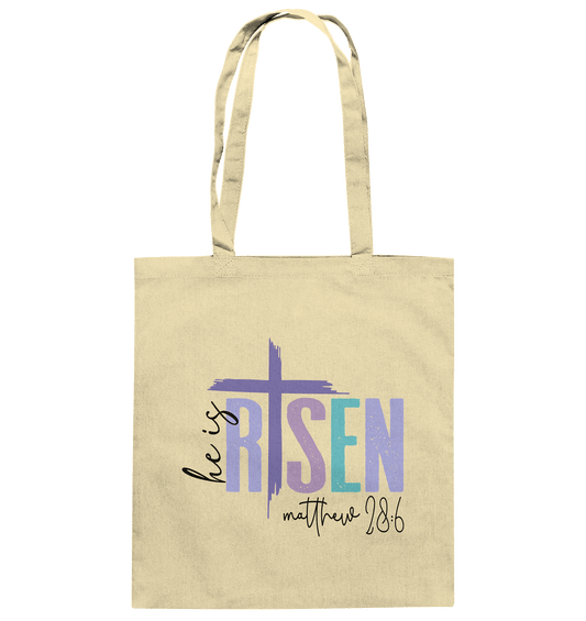 He Is Risen – Die Hoffnung lebt! - Baumwolltasche