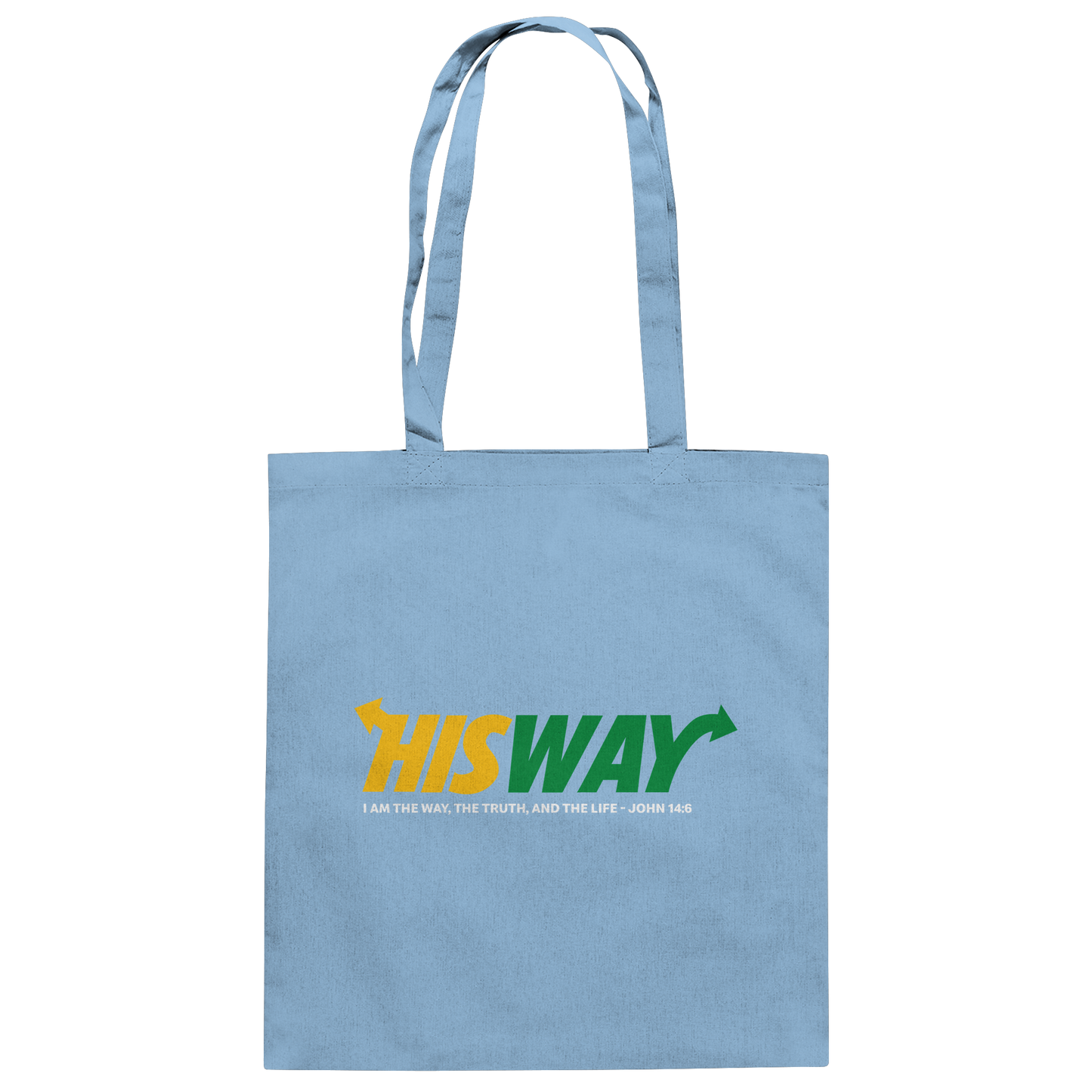 His Way – John 14:6 | Christliches Statement Design mit Johannes 14,6 - Baumwolltasche