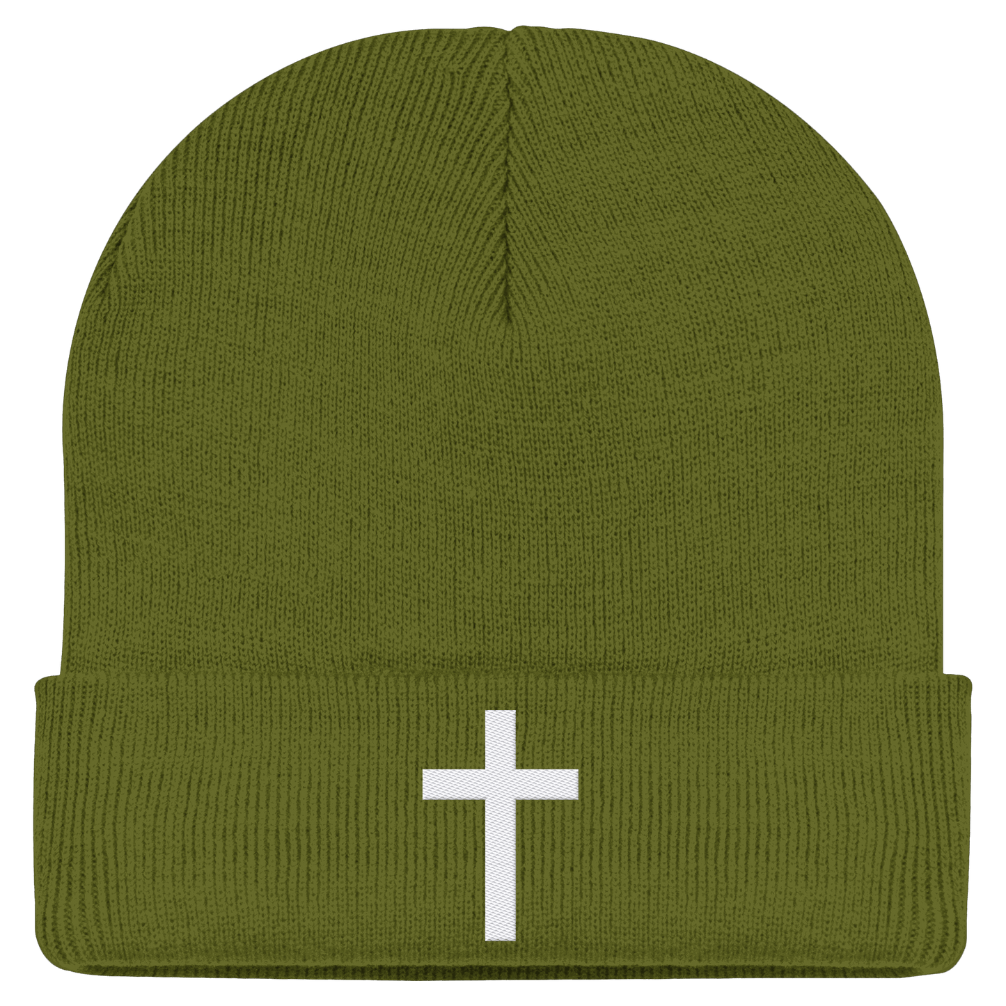 Kreuz gestickt – schlichtes Design mit tiefer Bedeutung (Stick) - Classic Beanie