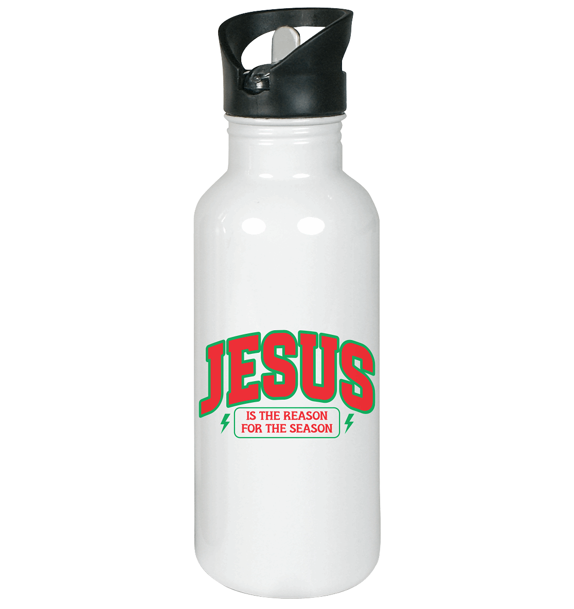 Jesus – Der Grund für die Weihnachtszeit (RG) - Edelstahl-Trinkflasche