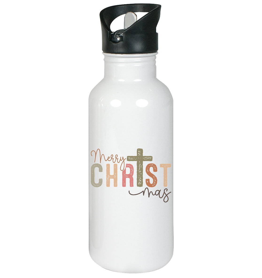 Merry CHRISTmas – Christ in the Center - Stainless Steel Drinking Bottle