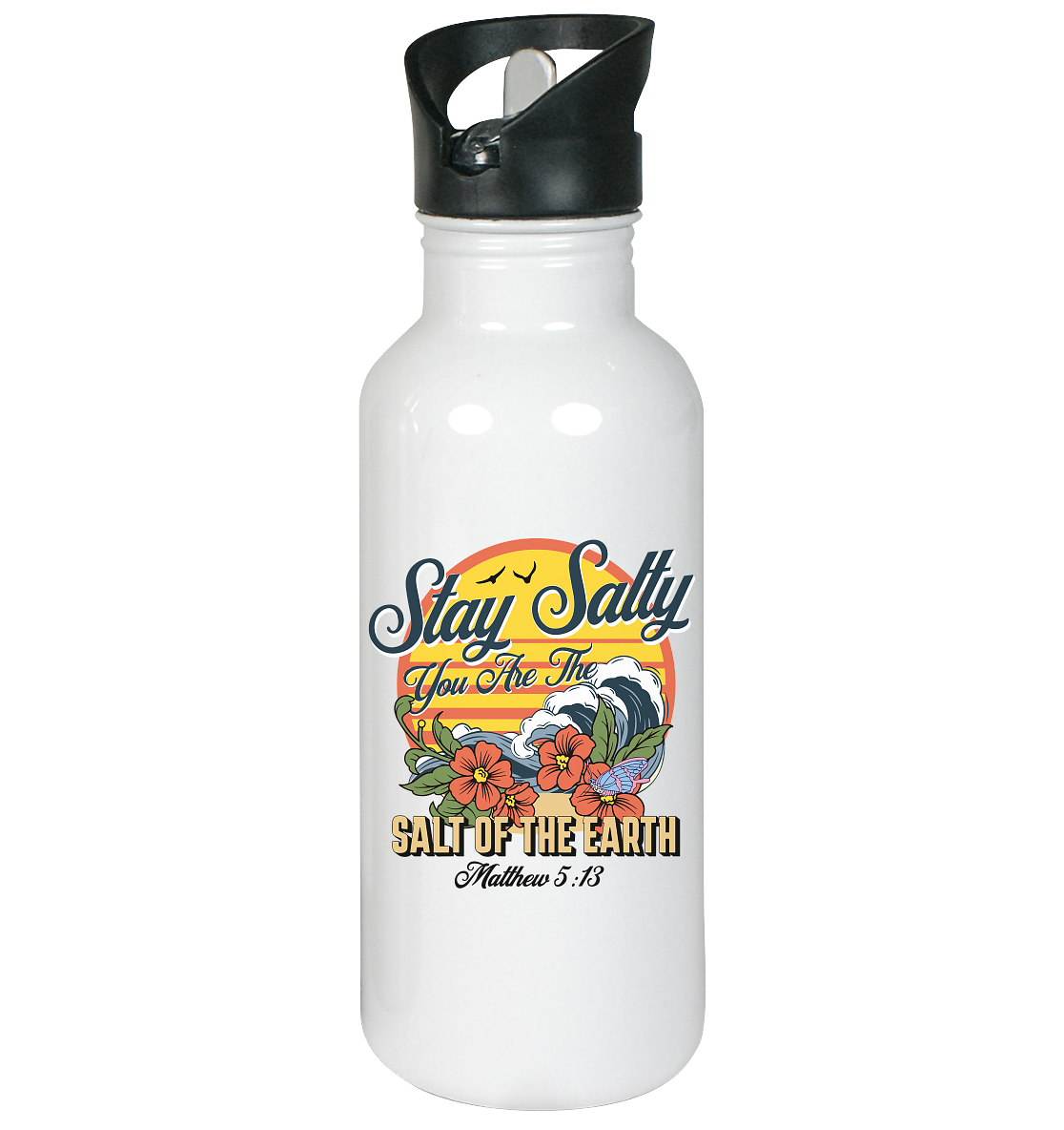 Stay Salty - Retro - Edelstahl-Trinkflasche