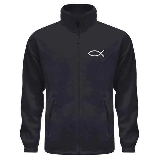 Der Ichthys – Ein zeitloses Zeichen (Stick) | Christliche Kleidung - Fleece Jacket