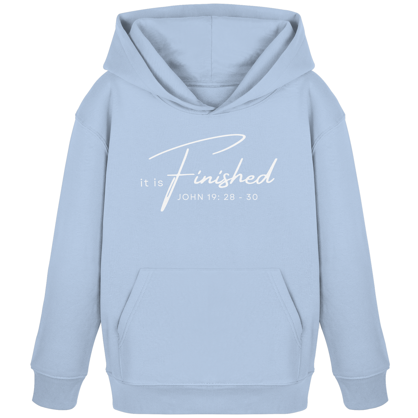 Es ist vollbracht: Inspiriert von Johannes 19 - Kids Organic Hoodie