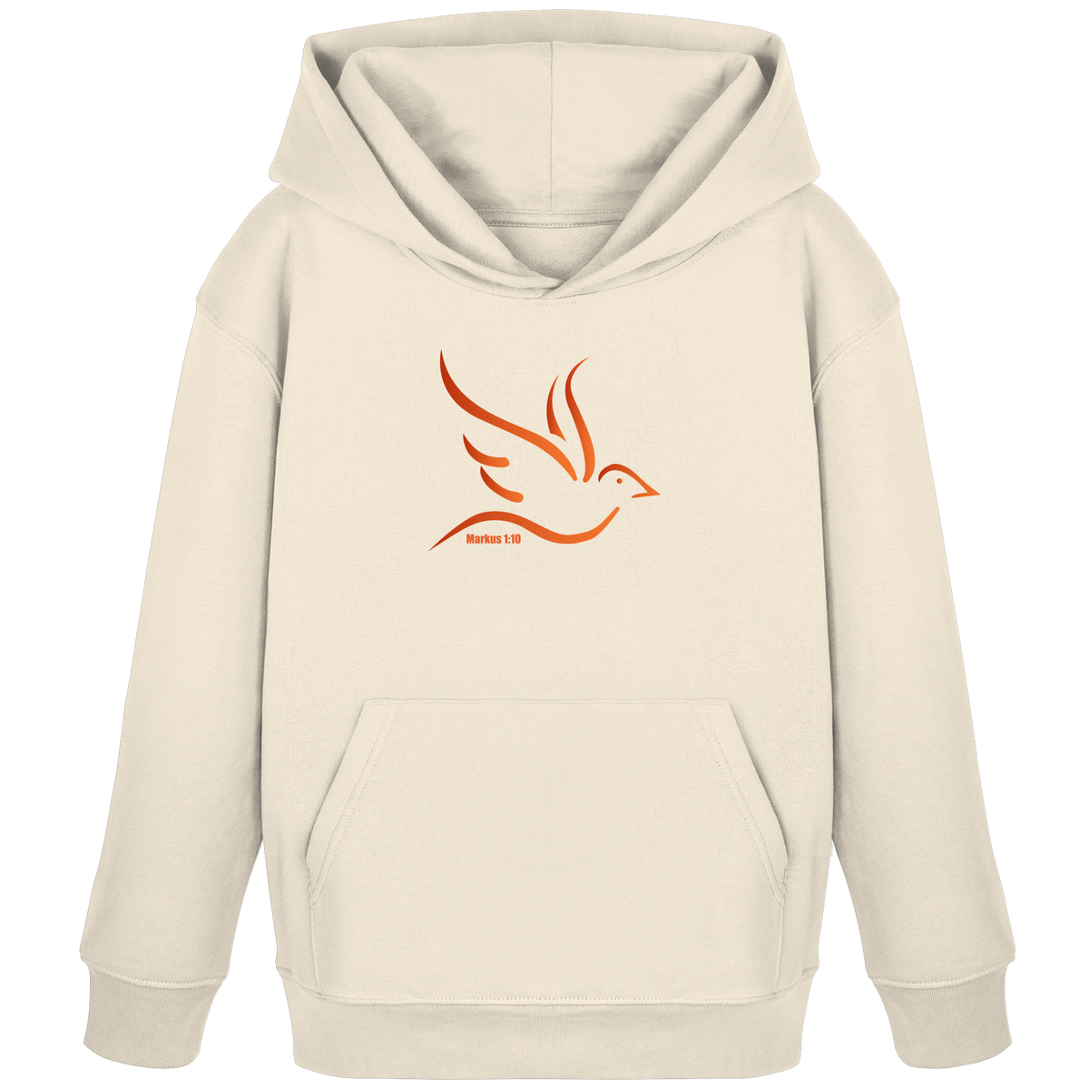 Taube/Heiliger Geist - Kids Organic Hoodie - GfoitMa - Natural Raw / 98/104 (3-4)