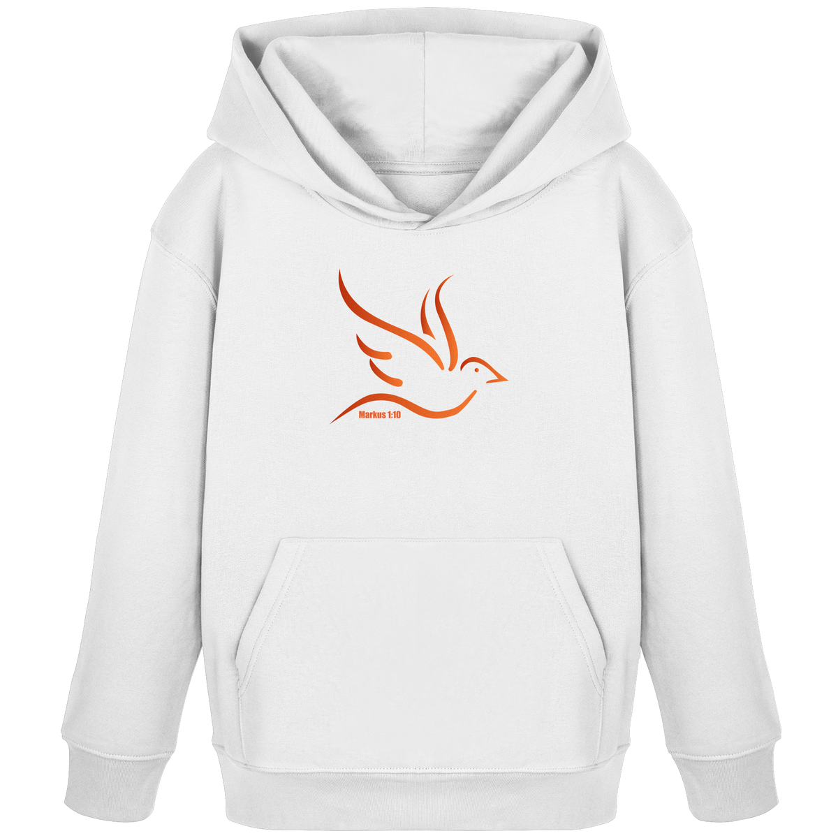 Taube/Heiliger Geist - Kids Organic Hoodie - GfoitMa - White / 98/104 (3-4)