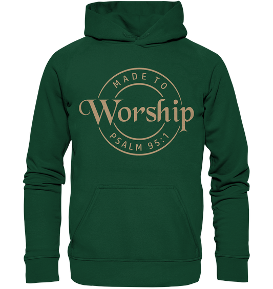 Made to Worship - Psalm 95:1 - Kids Premium Hoodie - GfoitMa