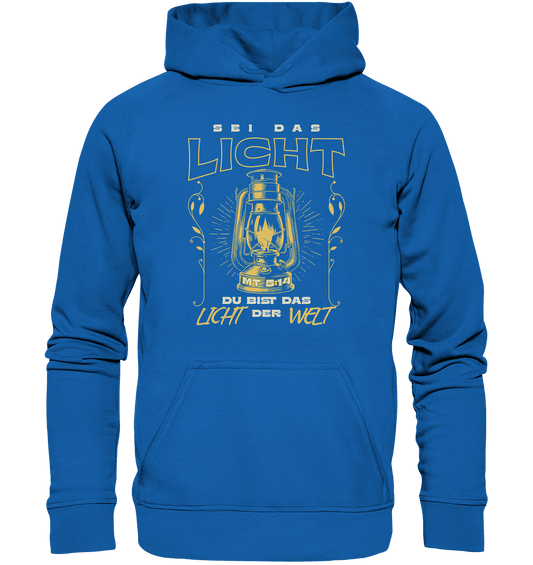 Sei das Licht – Du bist das Licht der Welt | Christliche Kleidung - Kids Premium Hoodie