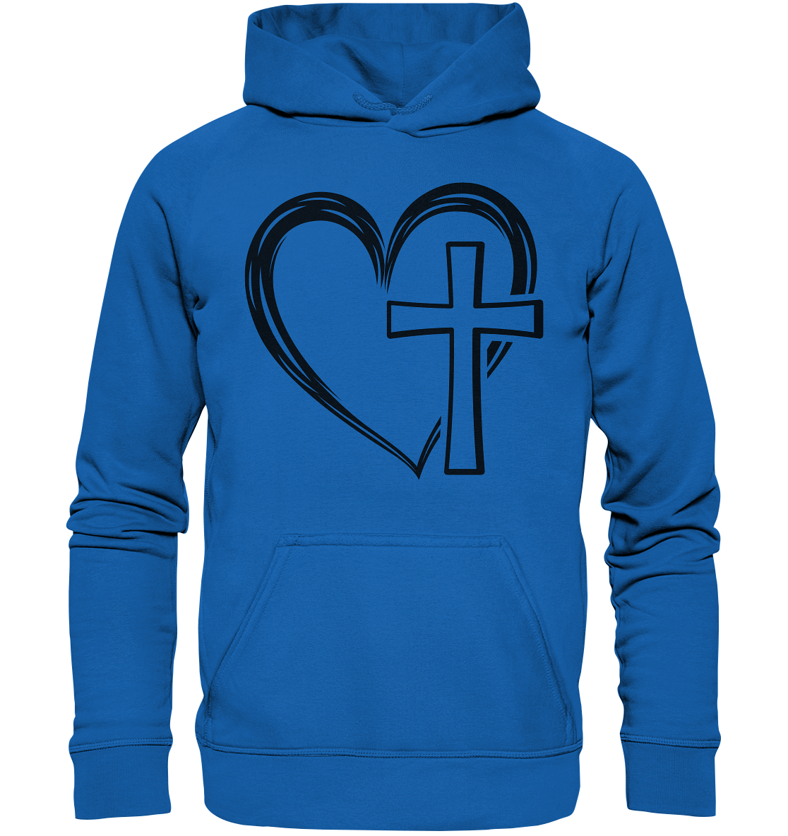 Herz & Kreuz Design - Kids Premium Hoodie - GfoitMa - Royal Blau / 116