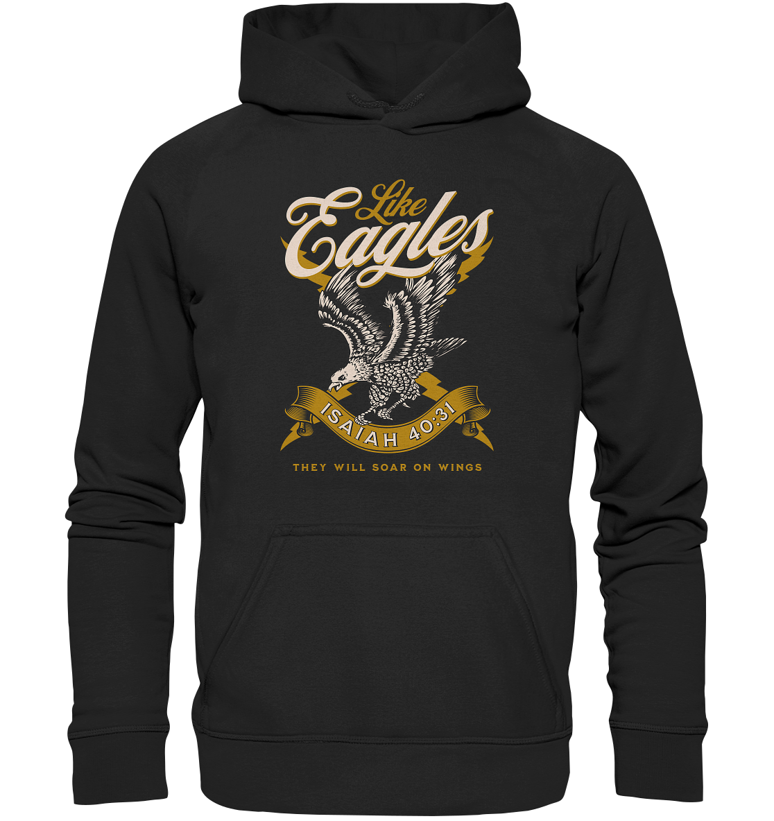 Sie werden fliegen wie Adler – Jesaja 40:31 - Kids Premium Hoodie