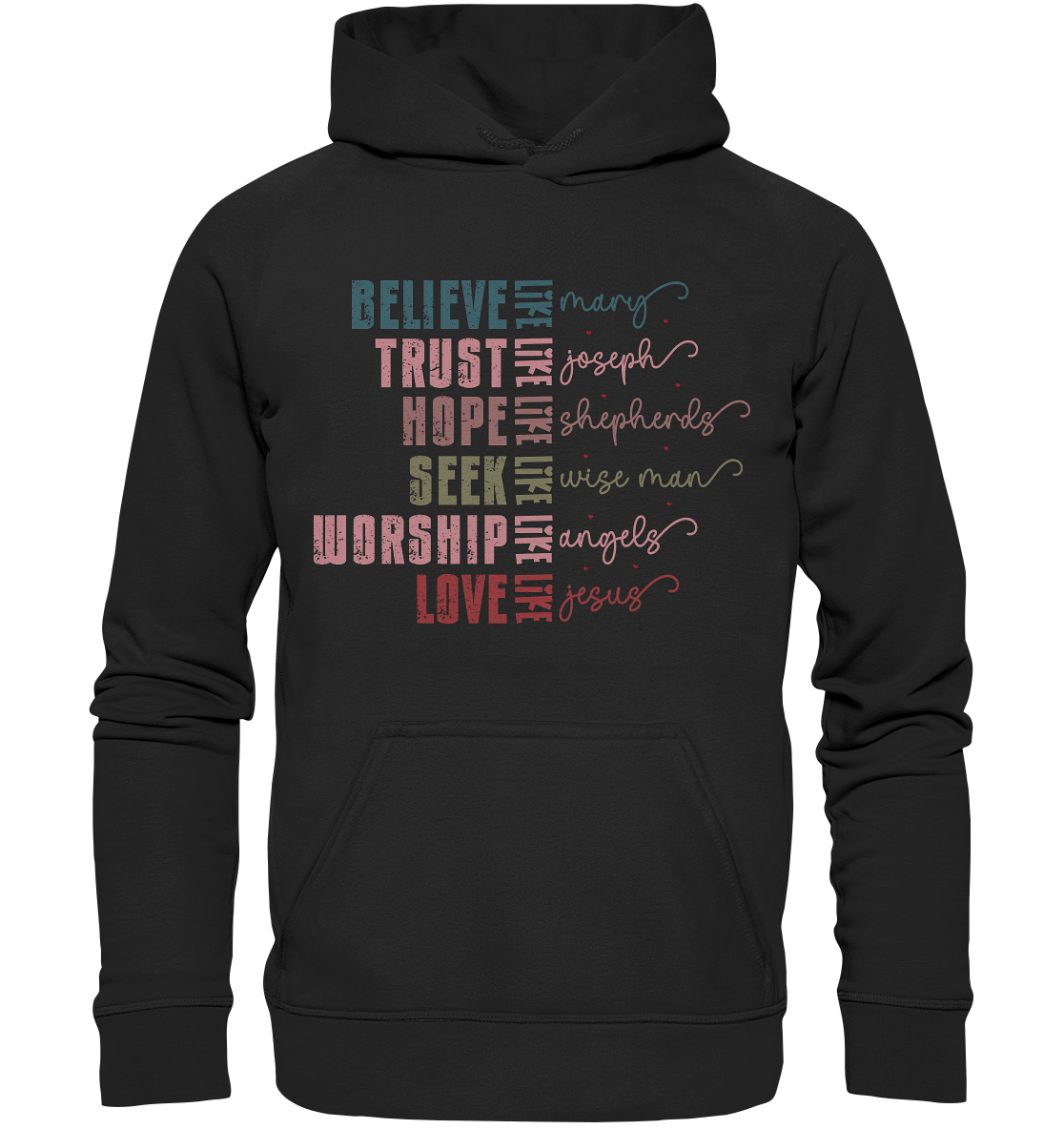 Believe like Mary, Trust like Joseph, Hope like Shepherds... - Kids Premium Hoodie
