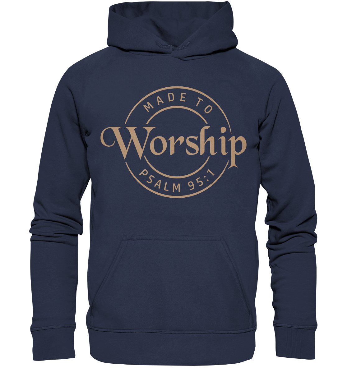 Made to Worship - Psalm 95:1 - Kids Premium Hoodie - GfoitMa - Deep Navy / 116