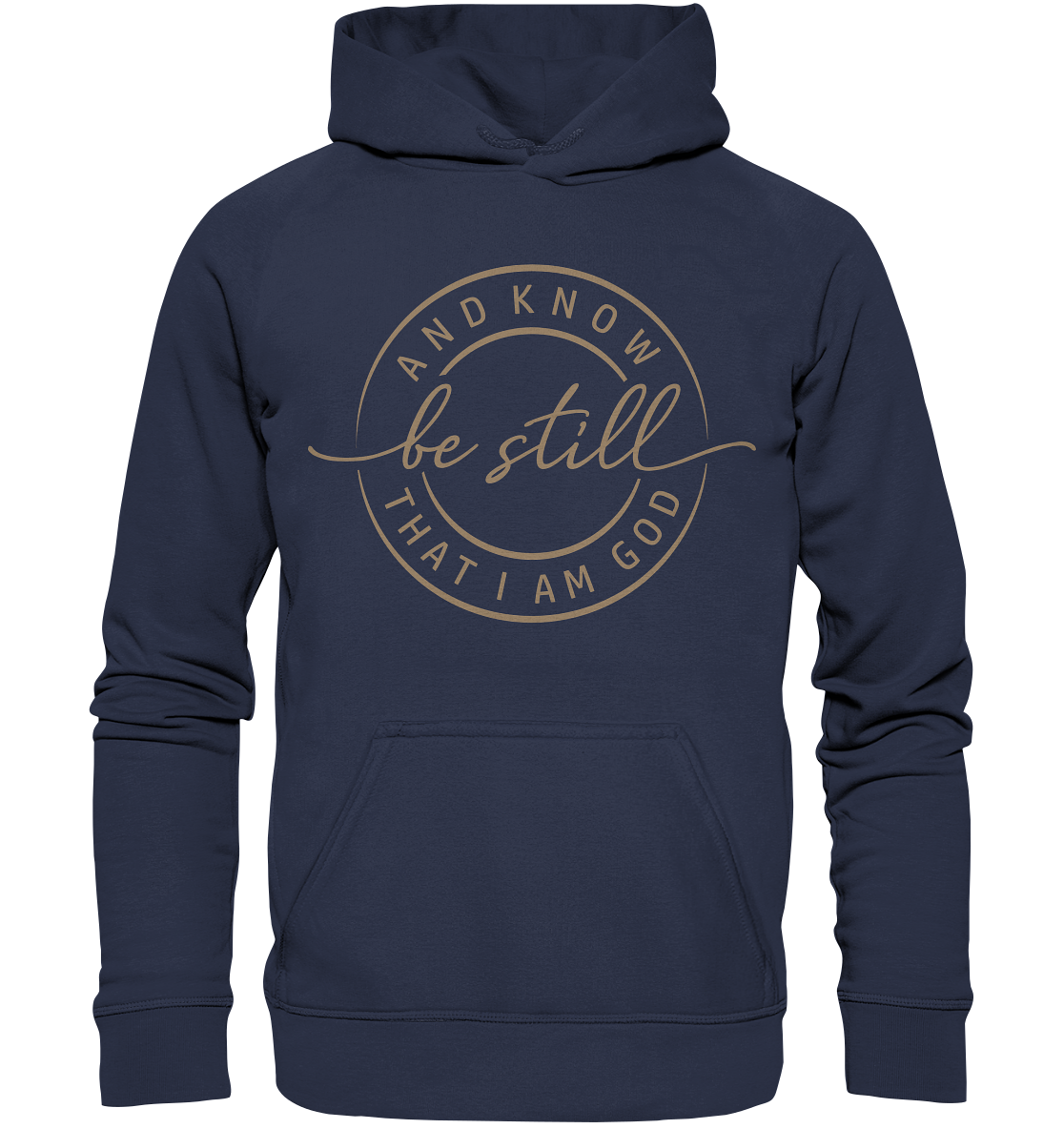 Sei still – und erkenne, dass ich Gott bin - Kids Premium Hoodie - GfoitMa - Deep Navy / 116