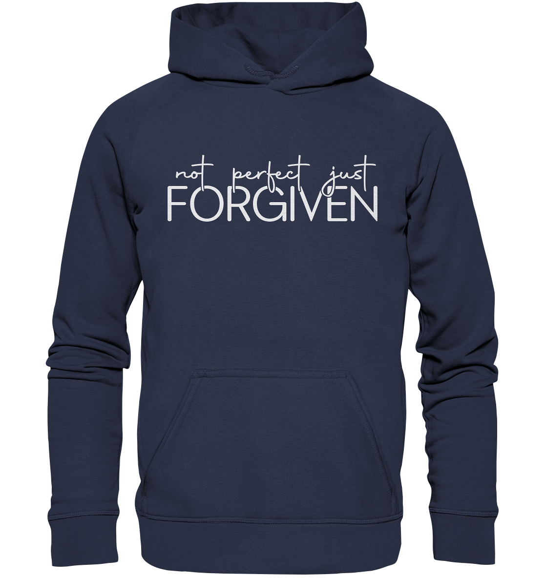 Not Perfect, Just Forgiven - Kids Premium Hoodie - GfoitMa - Deep Navy / 116