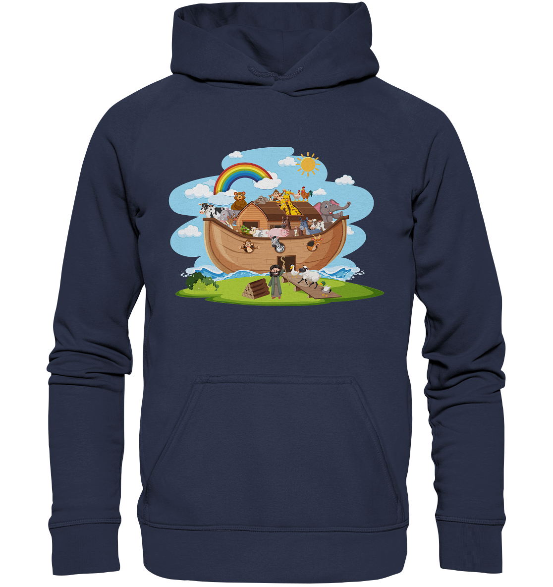 Noah's Arche - Kids Premium Hoodie - GfoitMa - Deep Navy / 116