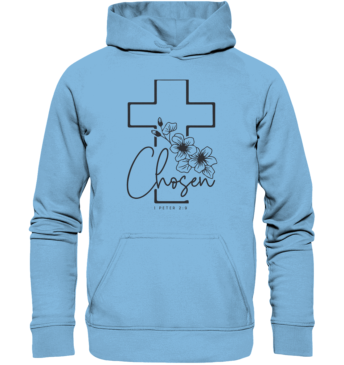 Chosen - 1. Petrus 2:9 - Kids Premium Hoodie - GfoitMa - Sky Blue / 116