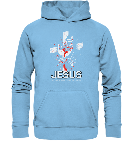 Jesus starb für mich – Jetzt lebe ich für ihn - Kids Premium Hoodie
