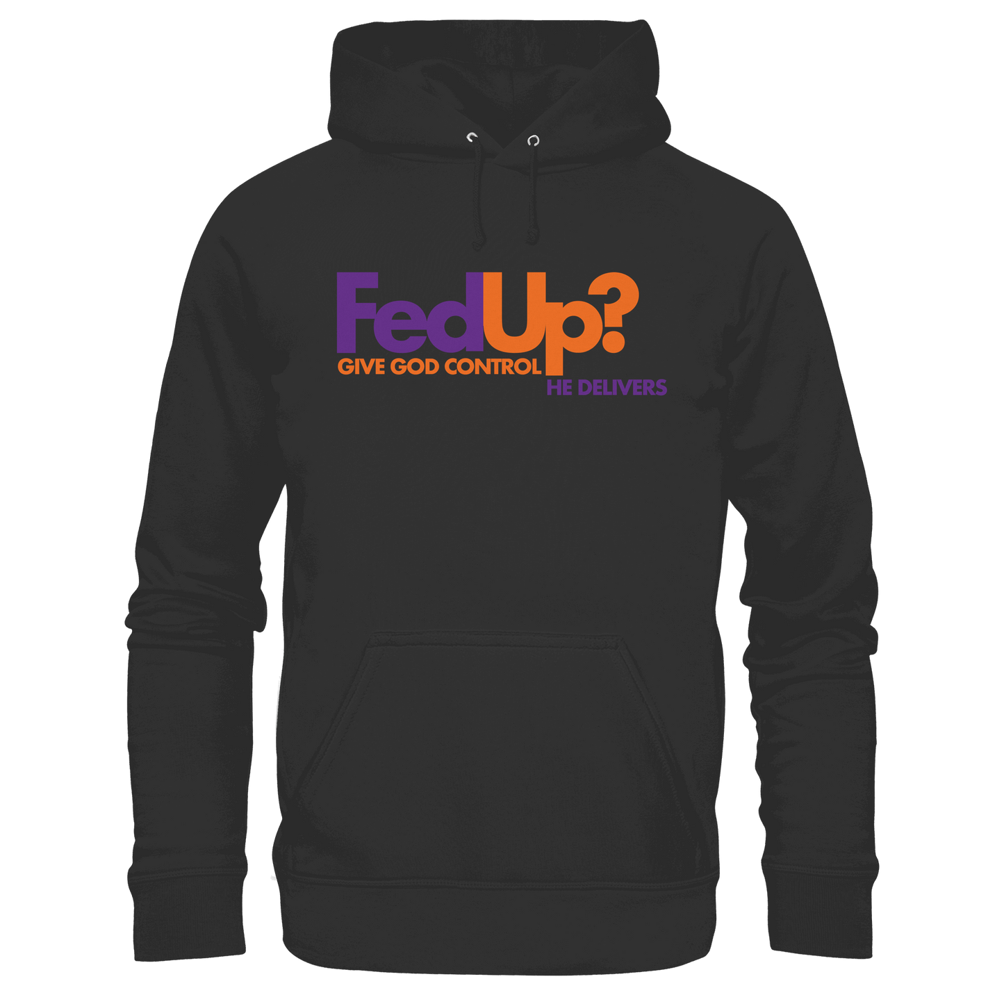 Fed Up? Give God Control – He Delivers | Psalm 34,19 Christliches Statement Design - Kids Premium Hoodie