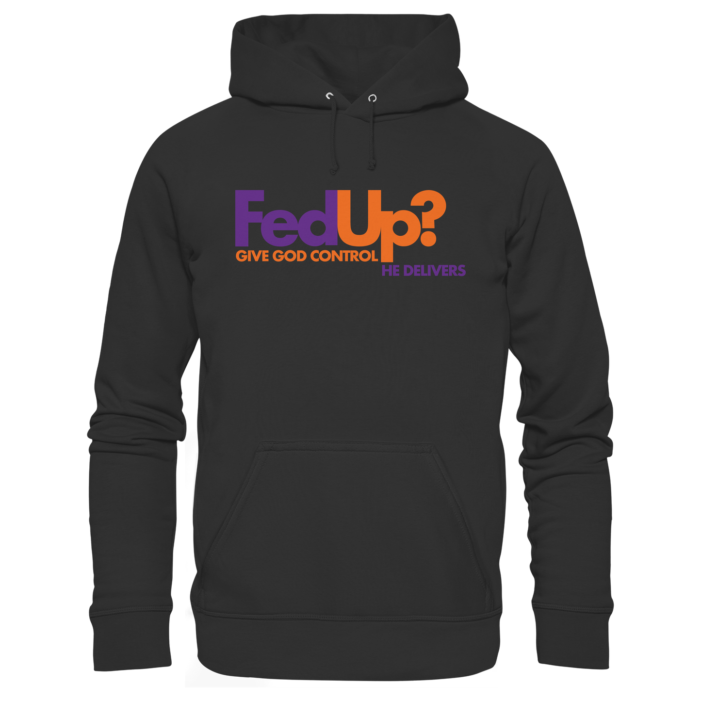 Fed Up? Give God Control – He Delivers | Psalm 34,19 Christliches Statement Design - Kids Premium Hoodie