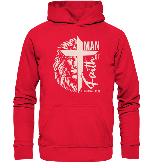 Man of Faith – 1. Corinthians 16:13 - Kids Premium Hoodie