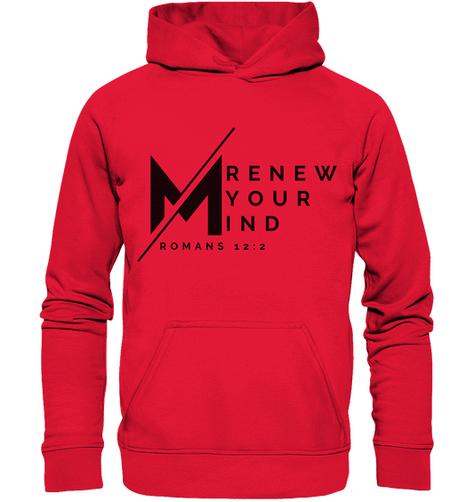 Erneuere deine Gedanken - Römer 12:2 - Kids Premium Hoodie - GfoitMa - Rot / 116