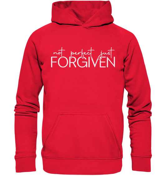 Not Perfect, Just Forgiven - Kids Premium Hoodie - GfoitMa - Rot / 116