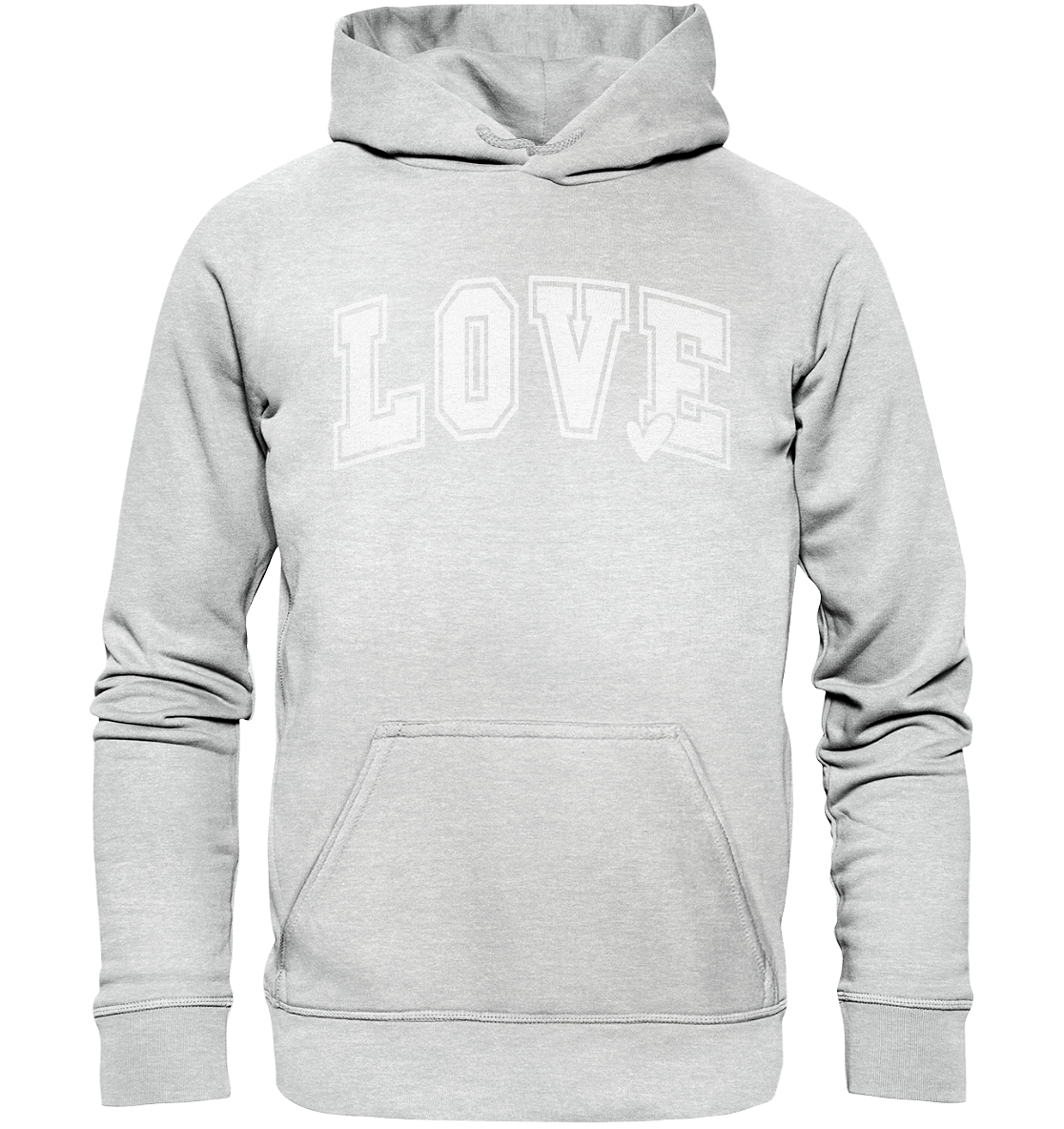 "Love" – das Design, das Herzen spricht! - Kids Premium Hoodie - GfoitMa - Heather Grey (meliert) / 116