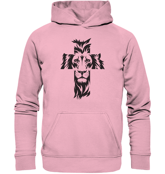 Der Löwe im Kreuz – Mut und Gnade vereint | Christliche Kleidung - Kids Premium Hoodie