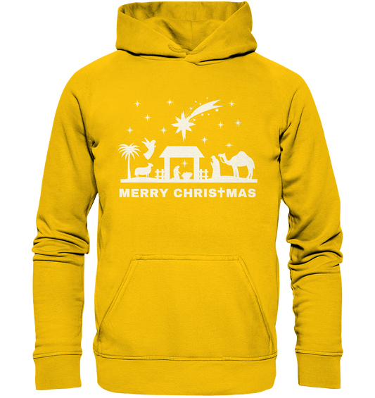 Merry Christmas - Frohe Weihnachten (Krippe Edition) - Kids Premium Hoodie