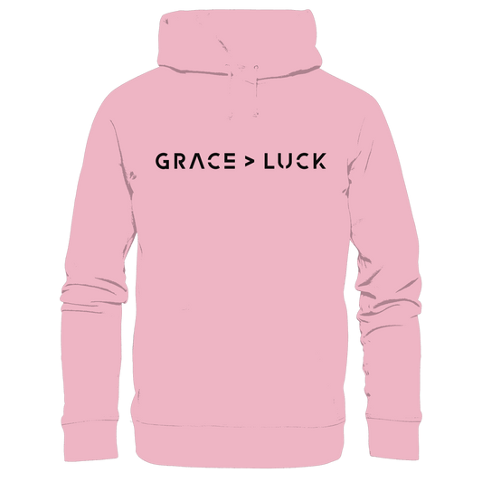 Grace > Luck | Christliches Design über Gottes Gnade - Kids Premium Hoodie