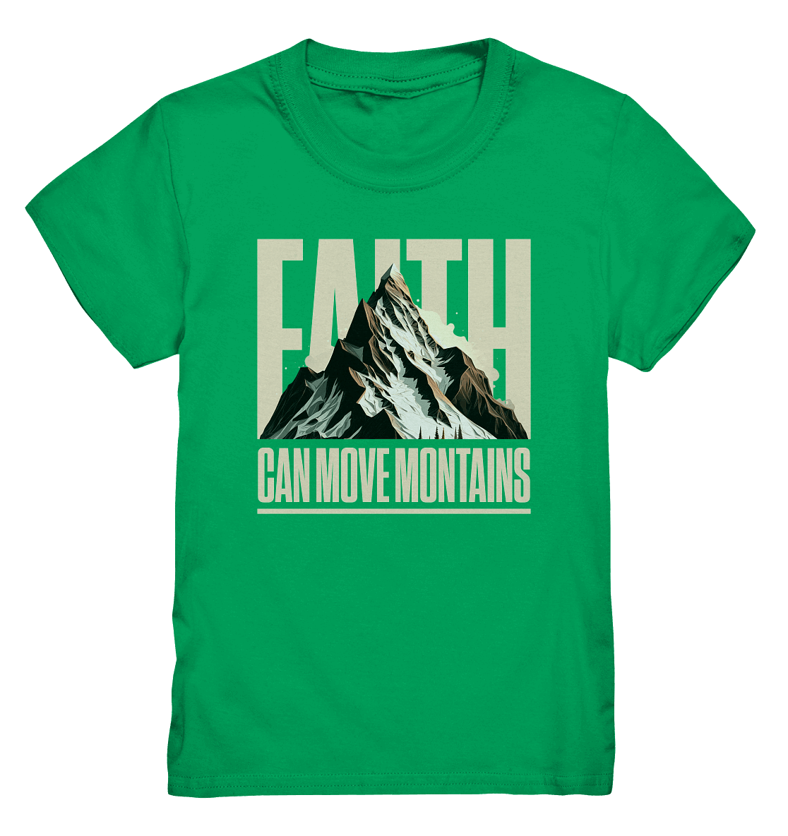 Faith Can Move Mountains – Glaube, der Grenzen überwindet | Christliche Kleidung - Kids Premium Shirt