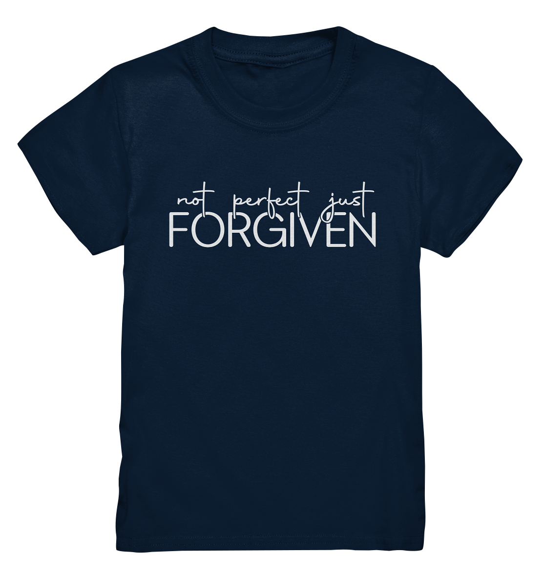 Not Perfect, Just Forgiven - Kids Premium Shirt - GfoitMa - Navy / 98/104 (3-4)