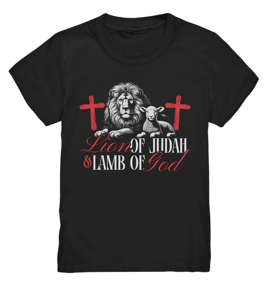 Lion of Judah & Lamb of God – Die zwei Seiten von Jesus - Kids Premium Shirt