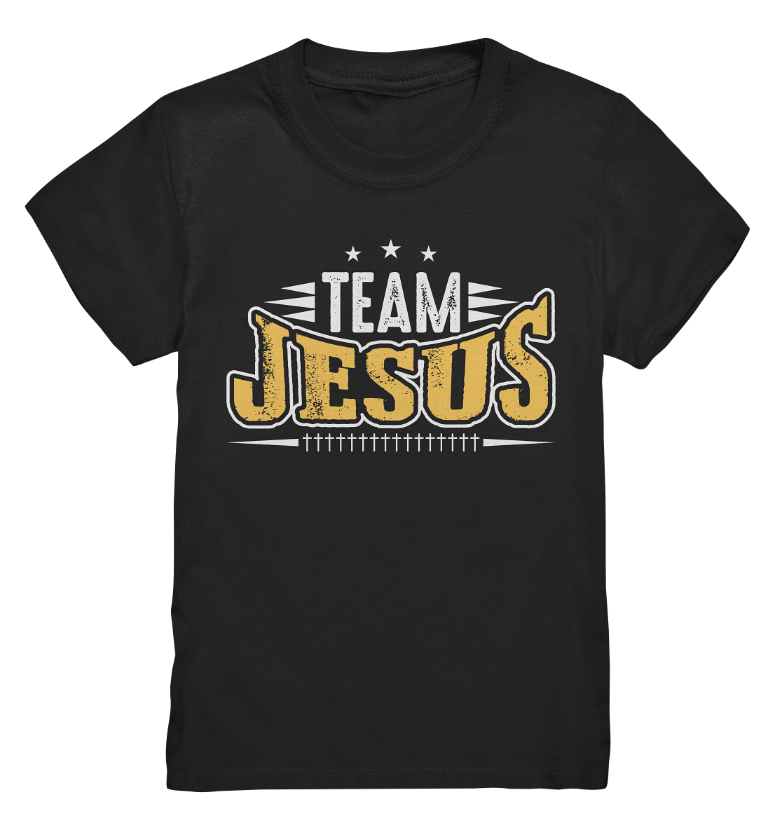 Team Jesus - Gemeinsam im Glauben - Kids Premium Shirt - GfoitMa - Black / 98/104 (3-4)