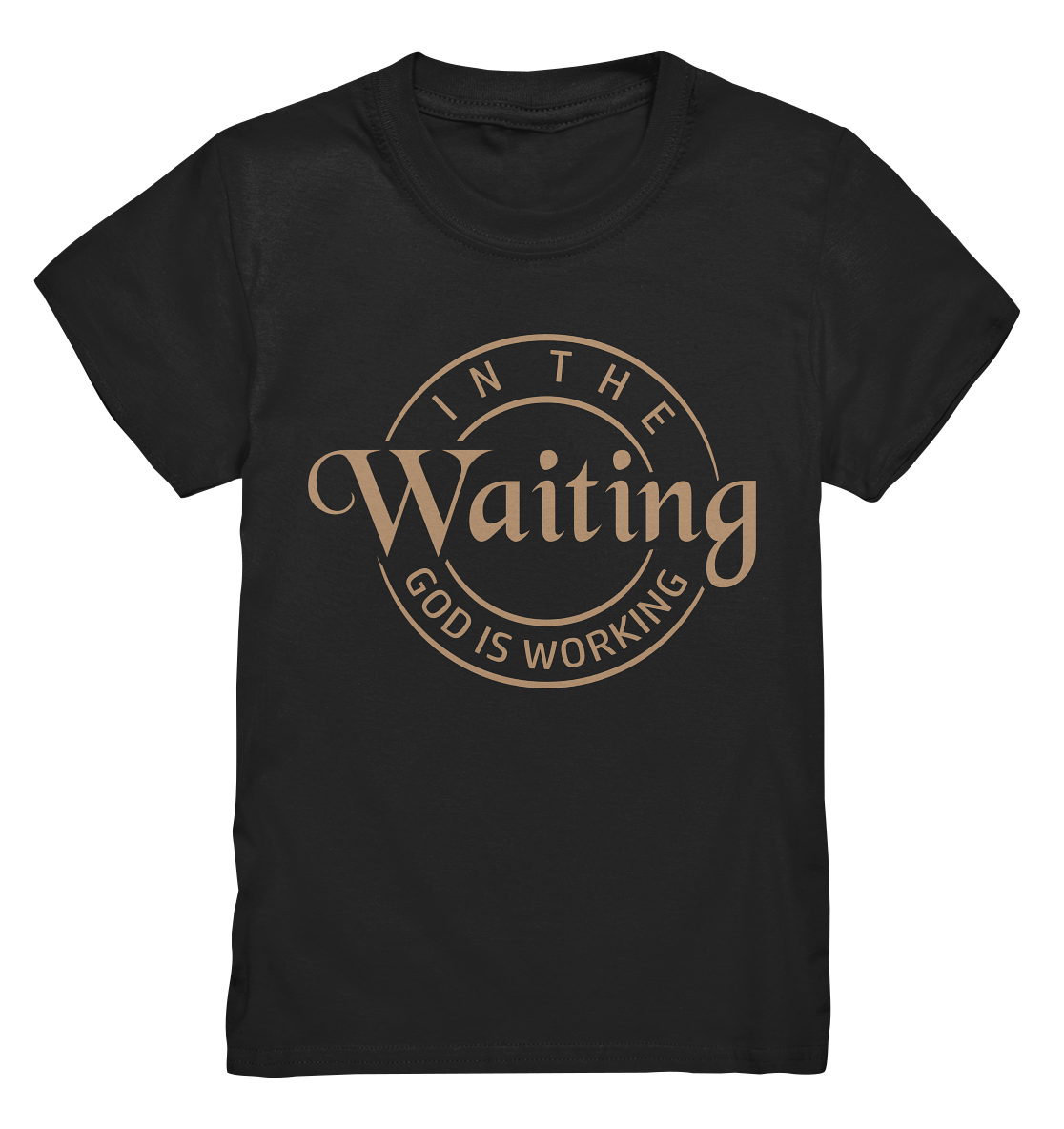 Im Warten wirkt Gott - Kids Premium Shirt - GfoitMa - Black / 98/104 (3-4)