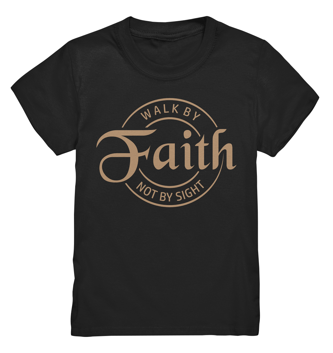 Im Glauben gehen, nicht im Sehen - Kids Premium Shirt - GfoitMa - Black / 98/104 (3-4)