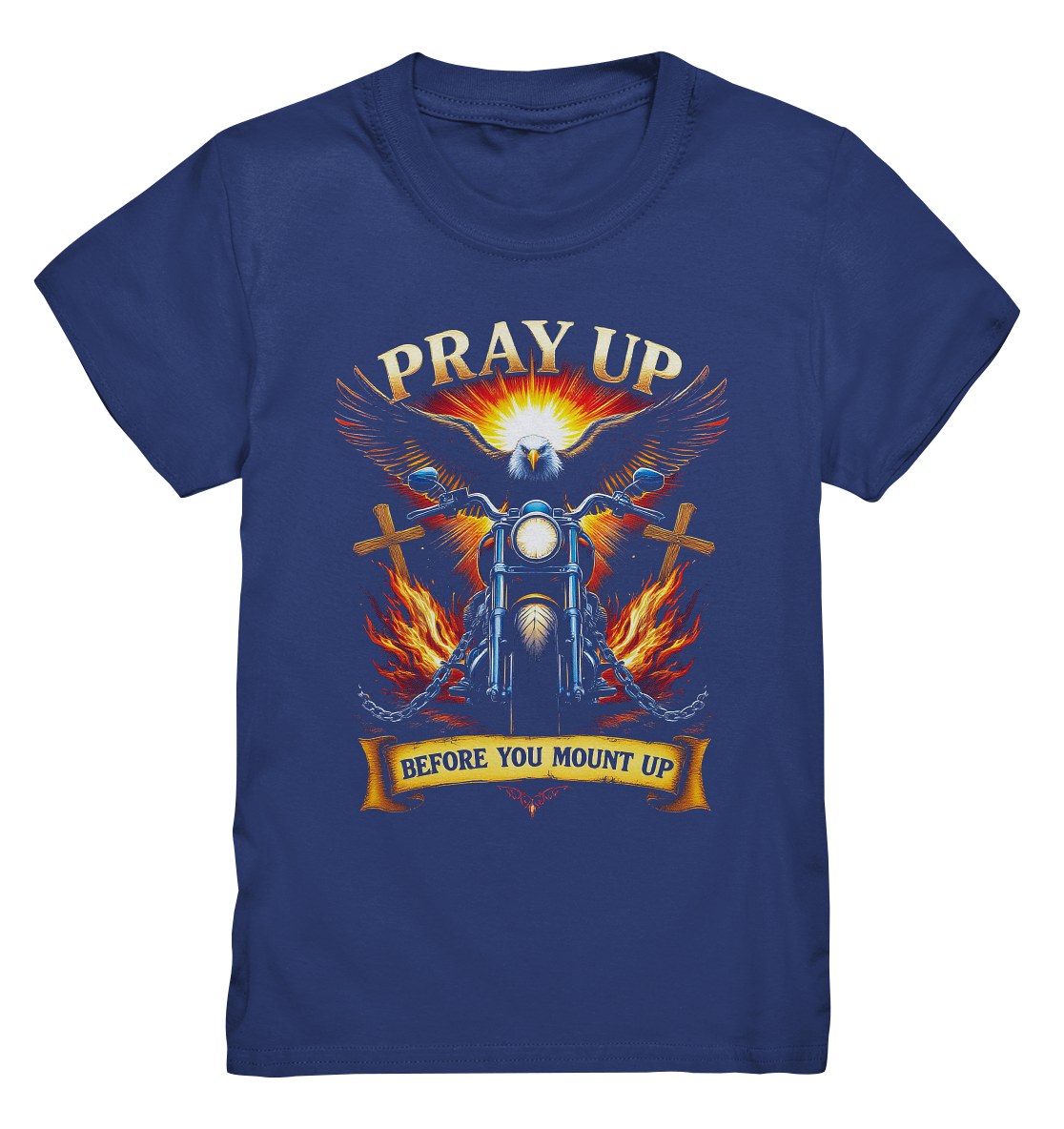 Pray Up Before You Mount Up - Kids Premium Shirt